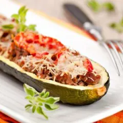 Courgettes farcies au boeuf